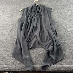 Calia by Carrie Underwood Dark Gray Journey Sandwash Vest Size Large
